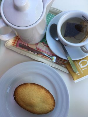 Pasticciotto with pistachio cream  at Ratatouille in Turin