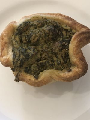 Spinach and vegan ricotta cheese savoury cake #Veganuary at Ratatouille in Turin