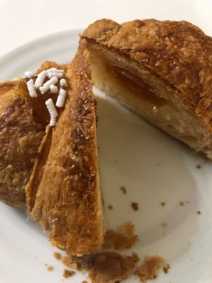 Homemade apricot croissant at Ratatouille in Turin