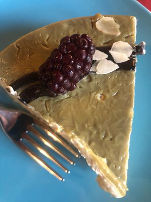 Pistachio modern cake  at Ratatouille in Turin