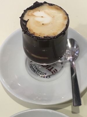 Soy milk marocchino at Ratatouille in Turin