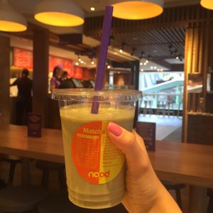 matcha mint smoothie!!! vegan and healthy!  at Nood Food - Kinwick Centre in Hong Kong Island