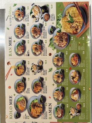 The food in the menu actually looks very appetizing!!!  at Saute & Mee in Northeast Singapore