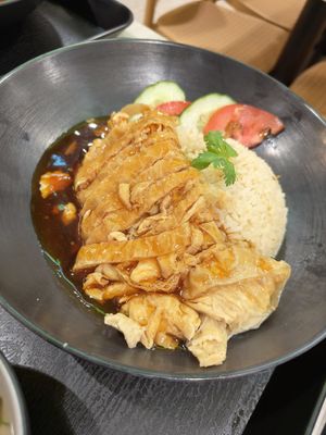 Steam Chicken with sauce ~ 25/7/24 at Saute & Mee in Northeast Singapore