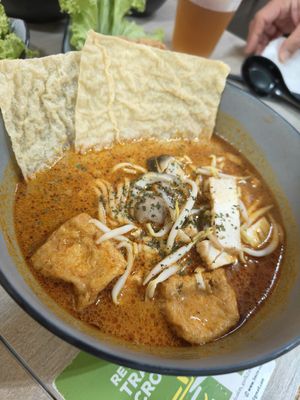 Laksa ~ 1/8/24 at Saute & Mee in Northeast Singapore