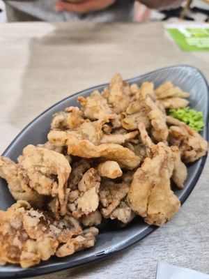 Deep fried abalone mushroom 🍄 at Saute & Mee in Northeast Singapore
