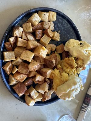 Vegan egg Benedict   at Mission Valley Breakfast Company in San Diego