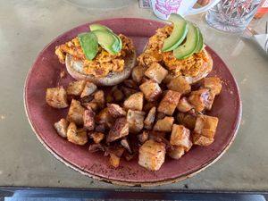 Vegan Breakfast Sammie at Mission Valley Breakfast Company in San Diego