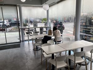 Inside seating  at Som Bo in New York City