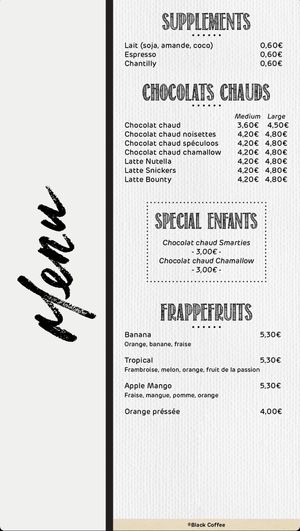 Vegan milk at BlackCoffee in Charleroi