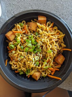 Yakisoba with tofu at Gachi Sushi & Noodles in Boston