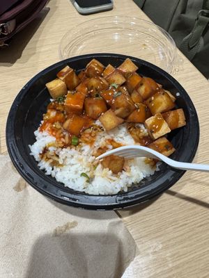 Spicy Tofu Rice Bowl, no egg  at Gachi Sushi & Noodles in Boston