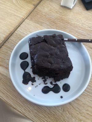 Vegan brownie  at Santos Coffee With Soul in Oranjestad