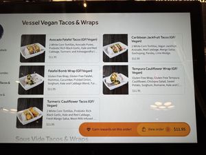 The vegan second for tacos and wraps. I didn’t check many other spots on the menu since I wanted tacos  at Craft Food Halls - CityPoint in Waltham