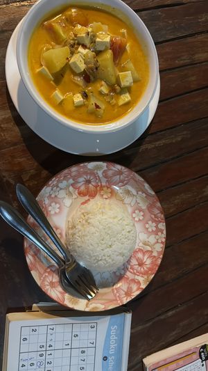 Massa man curry (with tofu)  at Bottle Beach 1 Resort in Koh Phangan
