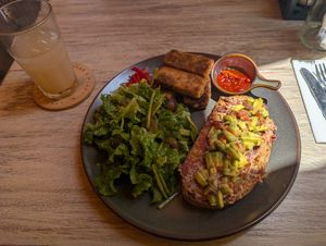 Tofu plate at Coffee & Plant in Nairobi