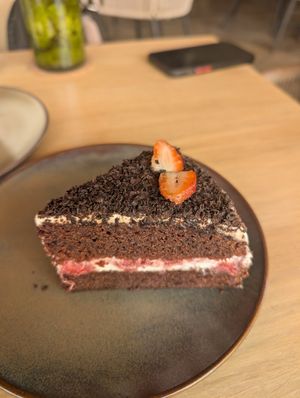 Vegan black forest cake. SO GOOD at Coffee & Plant in Nairobi