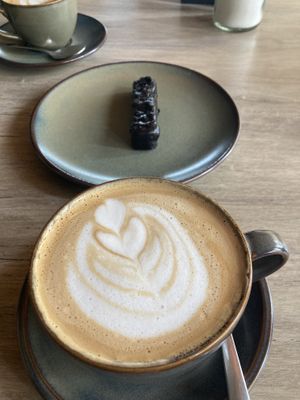 Snickers bar and coffeee  at Coffee & Plant in Nairobi