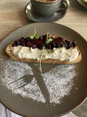 Jelly and cheese sandwich  at Coffee & Plant in Nairobi