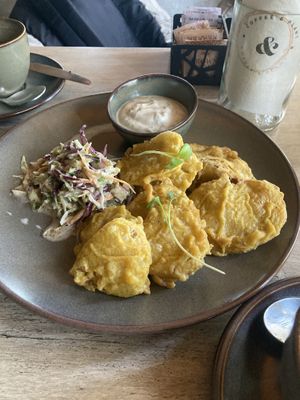 Oyster mushroom nuggets  at Coffee & Plant in Nairobi