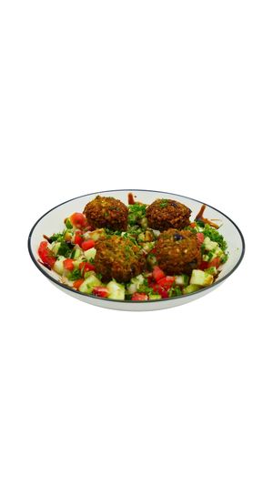 Vegan Falafel salad
Freshly home made falafel served with farm fresh salad mix . at Yogi Cafe - Maybe closed in Bangkok