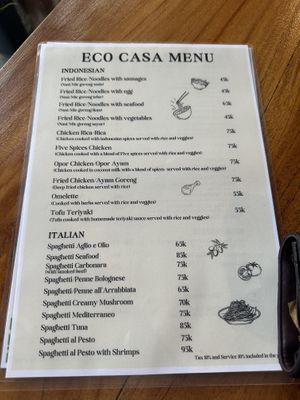 Food menu   at Eco Casa in Jepara