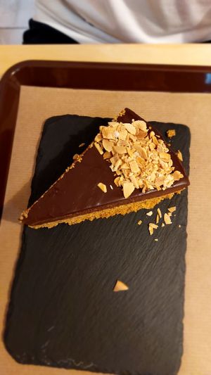 Chocolate cake at Verde Hut in Porto