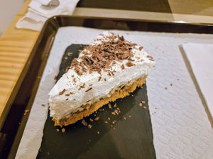 Banana pie (not included in the buffet but absolutely worth the price) at Verde Hut in Porto