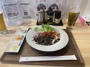   at Noodle Stand THREE P's in Matsumoto