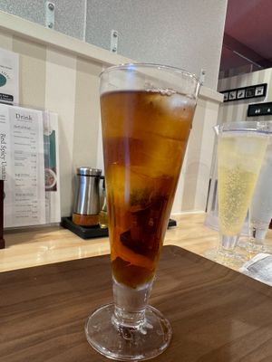 Oolong Tea at Noodle Stand THREE P's in Matsumoto