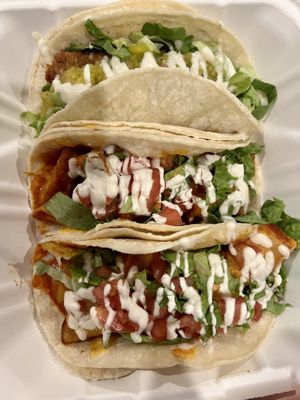 Crispy Fried Tofu Taco & Cheezy Potato Tacos  at Taco Party in Somerville