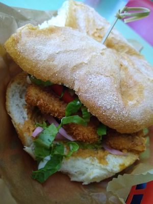 Crispy Fried Tofu Torta at Taco Party in Somerville