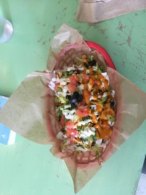 Frito pie special at Taco Party in Somerville