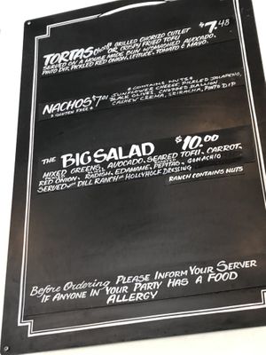 Menu  at Taco Party in Somerville