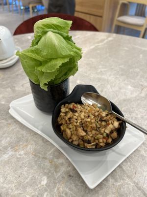 Diced mixed veg & romaine  at Yang Shin 養心茶樓 in Taipei