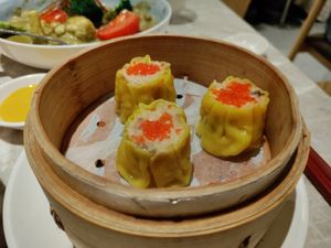 Vegan fish dumplings at Yang Shin 養心茶樓 in Taipei