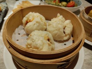 Vegan pork bao at Yang Shin 養心茶樓 in Taipei