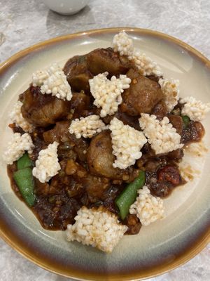 Stir fried taro cake. I love taro but this was yuck   at Yang Shin 養心茶樓 in Taipei