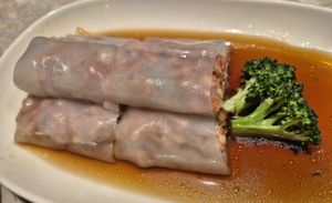 Steamed rice roll with char siew at Yang Shin 養心茶樓 in Taipei