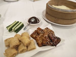 "Duck" pancakes at Yang Shin 養心茶樓 in Taipei