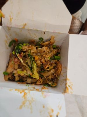 Rice bowl with daring chckn at Stir House - Vegan Stir Fry in Atlanta