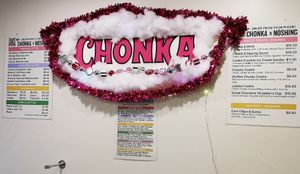 Drinks menu etc at Chonk in Malaga