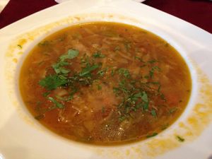 BioFresh cabbage soup at BIOfresh in Bucharest