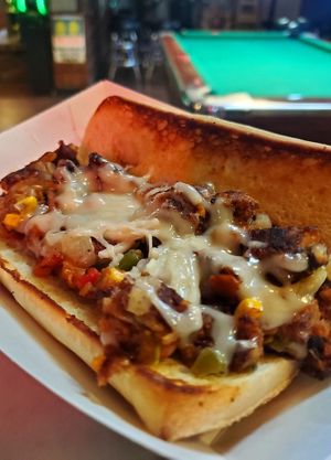 Vegan Philly with non-dairy mozzarella cheese at MD's Sports Bar & Grill in Peoria