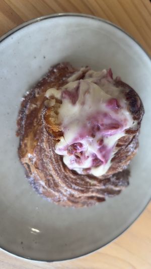 Raspberry cruffin?  at Maison des Lys Pâtisserie - Mt Eden in Auckland