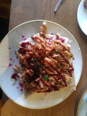 Broodje pulled jackfruit at Markant in Lichtenvoorde