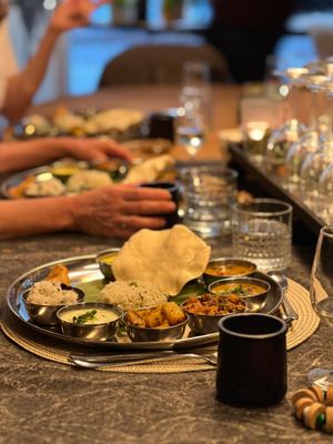 Traditional Tuesday - Our weekly Royal Indian Thali.  at à Table Chez Anou in Geneva
