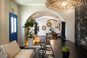 Bios Santorini, Vegan Boutique Hotel reception at The Noverian Bios Santorini, Vegan Boutique Hotel in Santorini