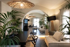 Bios Santorini, Vegan Boutique Hotel reception at The Noverian Bios Santorini, Vegan Boutique Hotel in Santorini