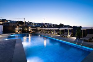 Bios Santorini, Vegan Boutique Hotel outdoor area pool at The Noverian Bios Santorini, Vegan Boutique Hotel in Santorini